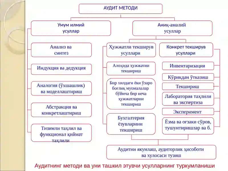 Аудитнингфан сифатидаги предмети ва методи 4