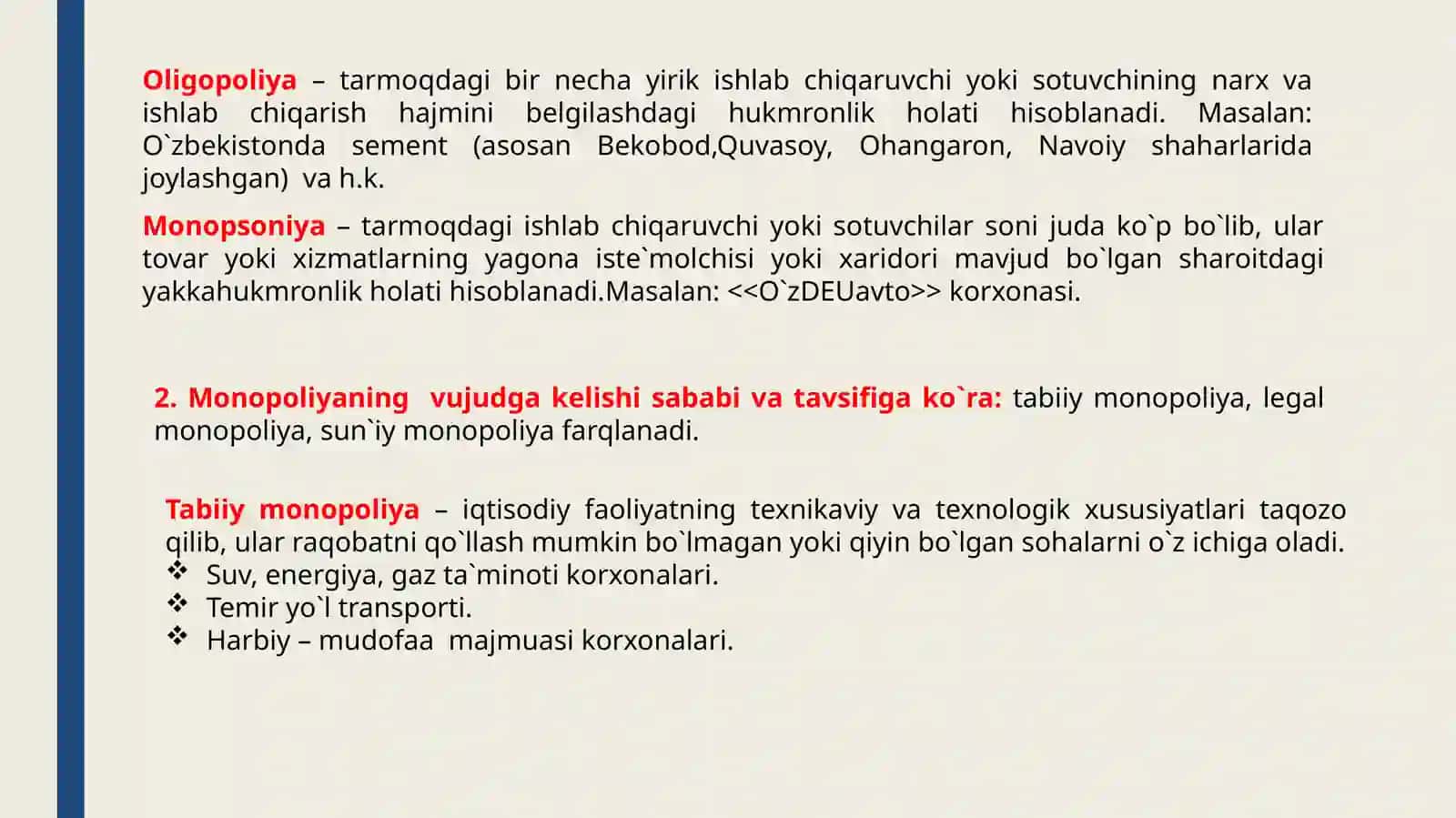 Monopoliyalarning iqtisodiy asoslari va ularning turlari 4