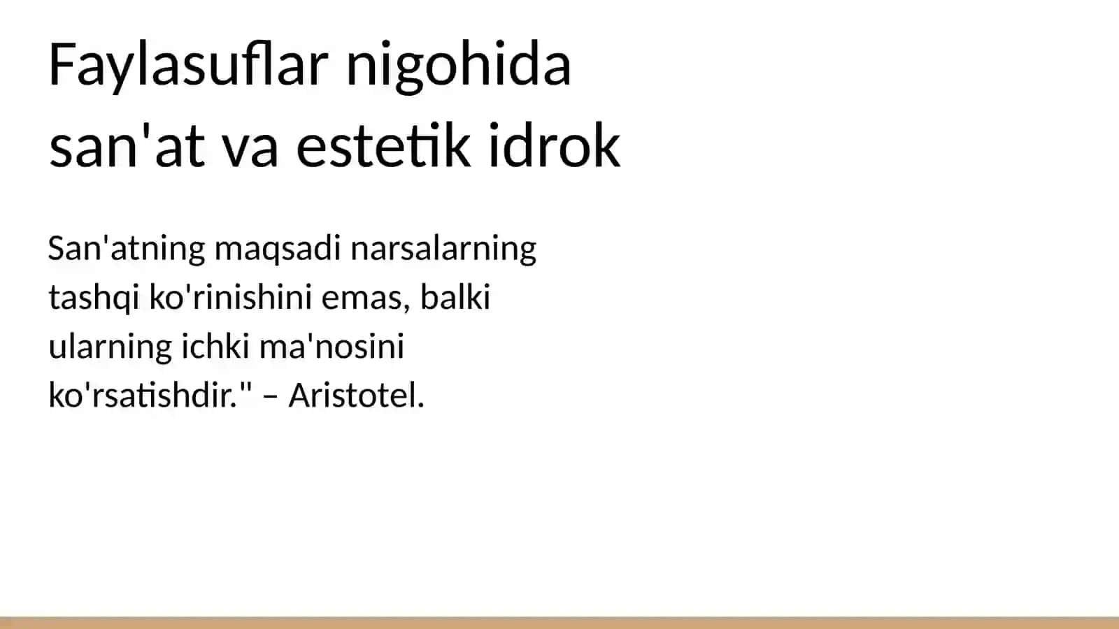 Dunyoni estetik idrok etishda badiiy asarlarning ahamiyati 4
