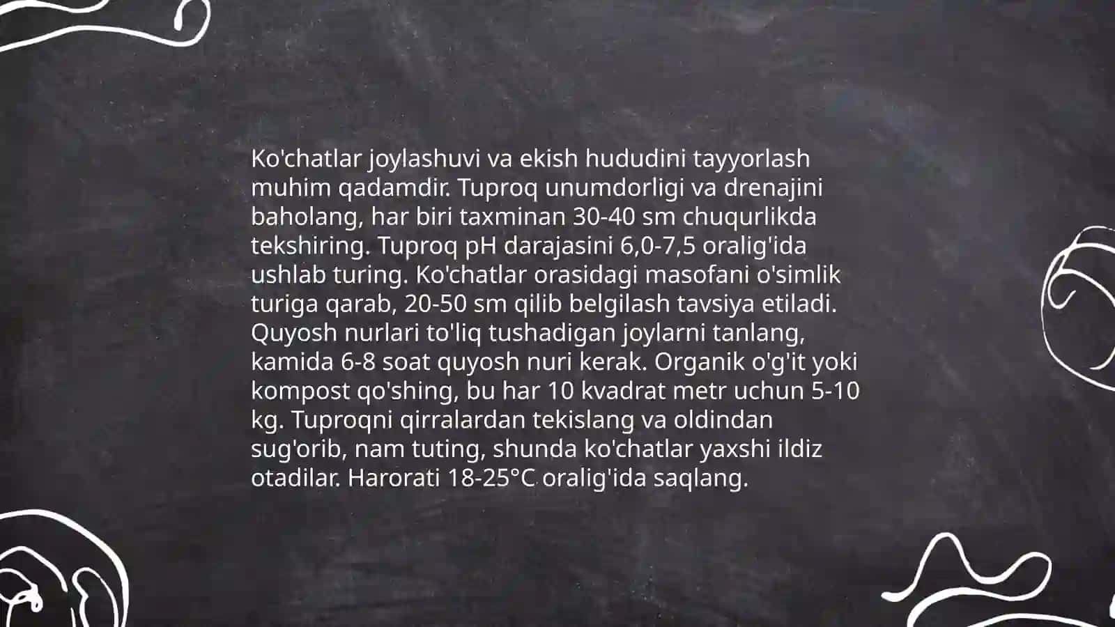 Meva ko'chatlariga shakl berish va ularni parvarish qilish 4
