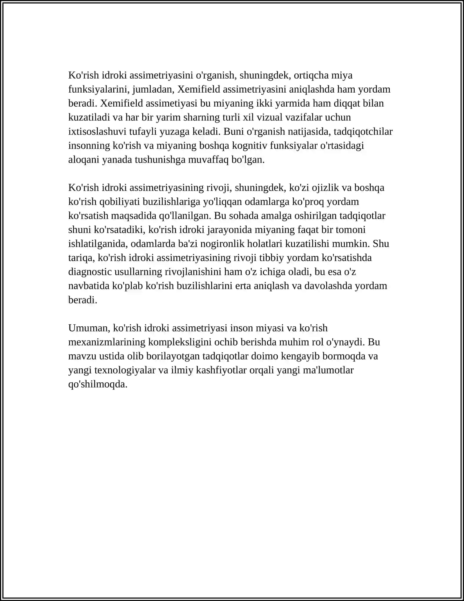 KO'RISH IDROKI ASSIMETRIYASI 4