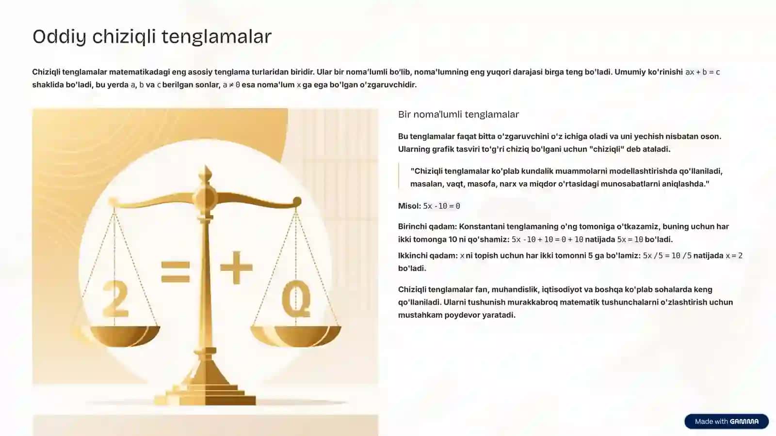 Tenglamalarni yechish: Asosiy tushunchalar va amaliyot 4