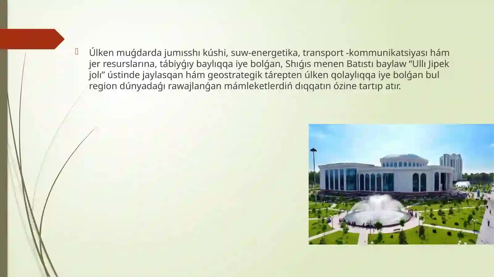 Ózbekstannıń Oraylıq Aziyada tınıshlıq hám turaqlılıqtı támiyinlewdegi ornı 4