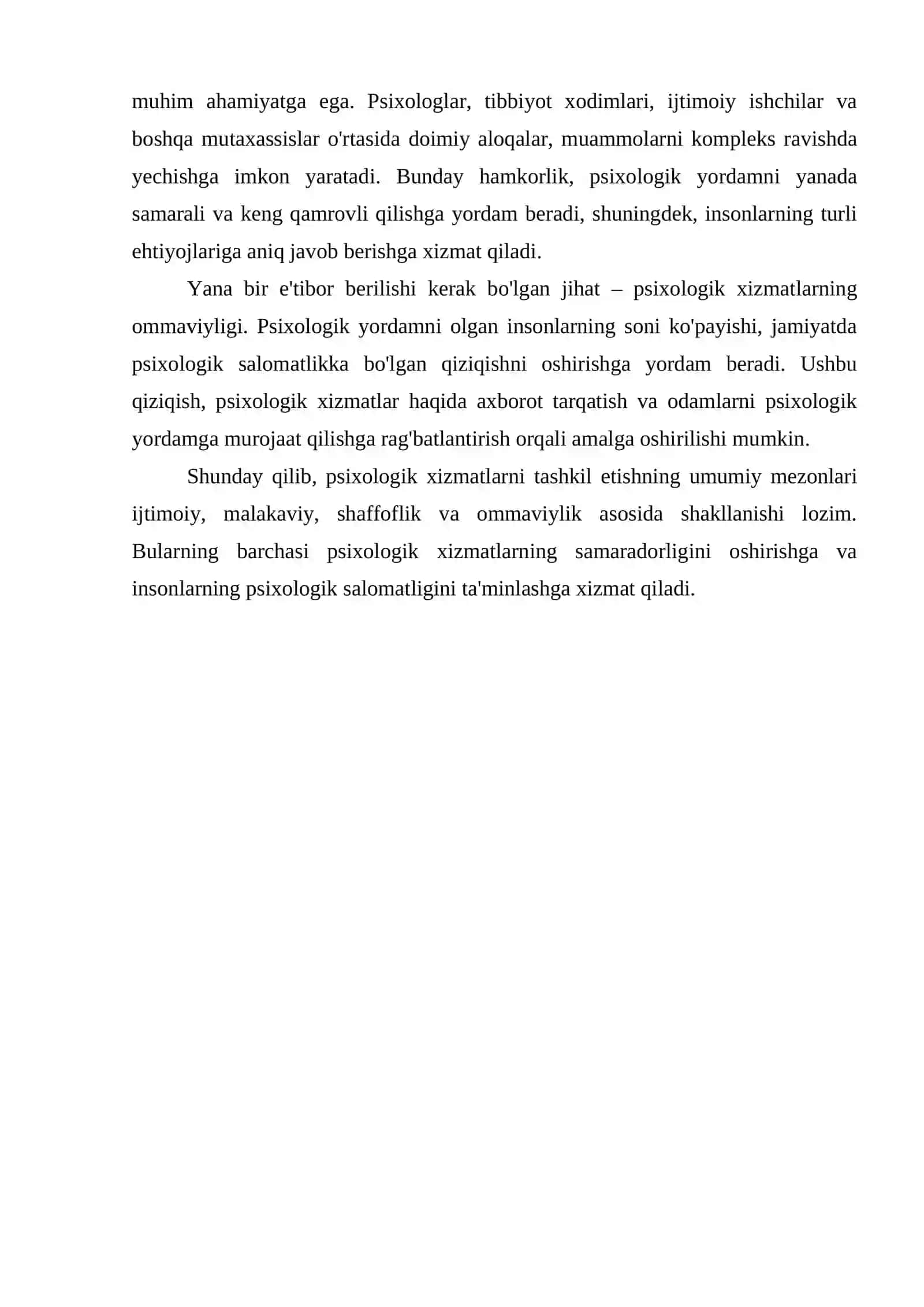 PSIXOLOGIK XIZMATNI TASHKIL ETISHNING UMUMIY MEZONLARI 4