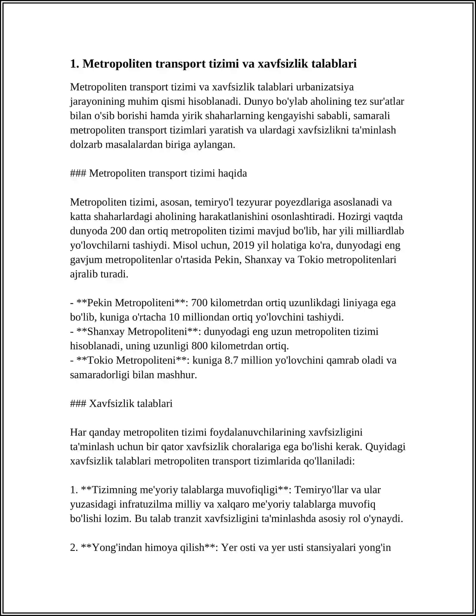 METROPOLITENDAN TEXNIK FOYDALANISH QOIDALARI 4