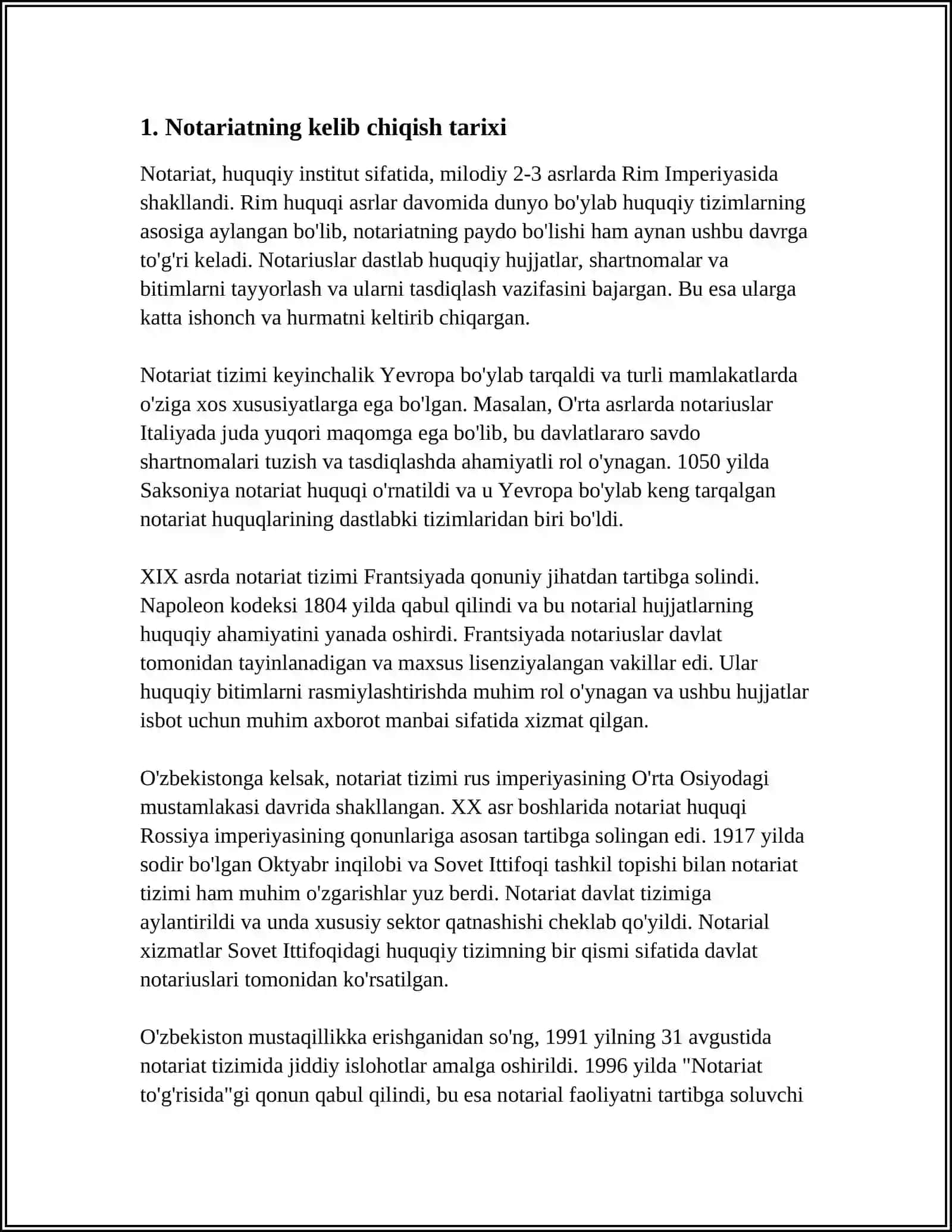 NOTARIAL FAOLIYATNING TARIXIY VA HUQUQIY MANBALARI 4
