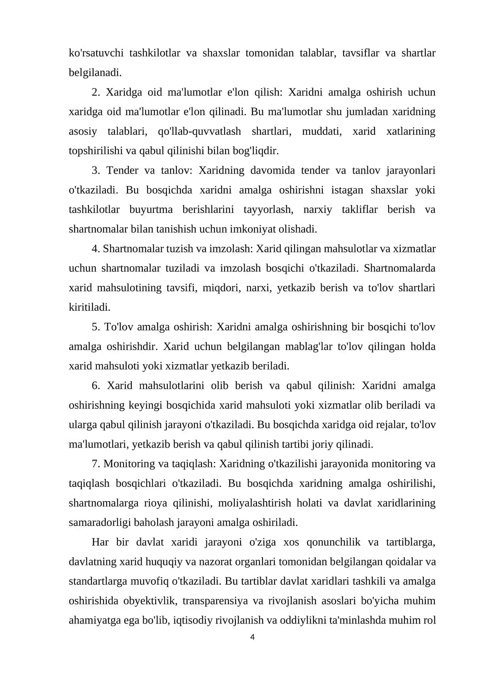 Davlat xaridlari jarayoni va bosqichlari 4