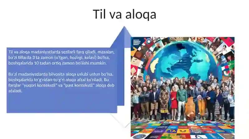 Dunyo halqlari madaniyatidagi umumiylik va farqlar 4