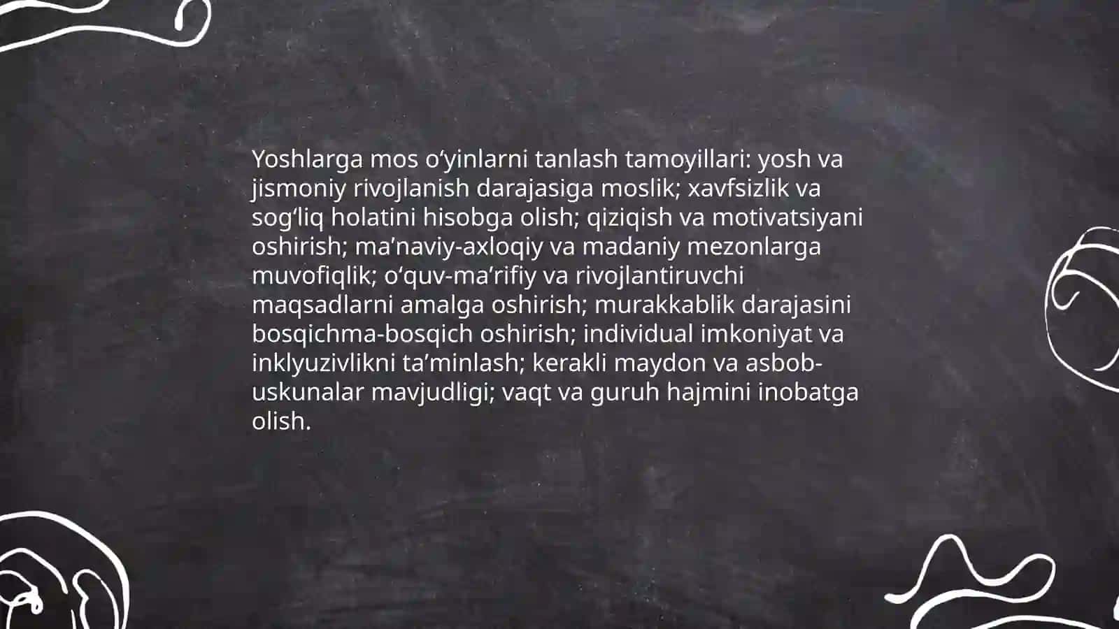 Harakatli oʻyinlarni tashkil qilish va oʻtkazish 4