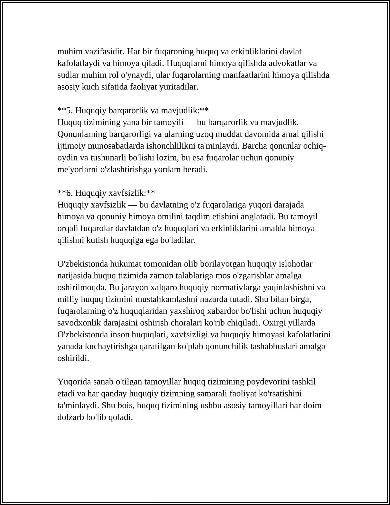 HUQUQ TIZIMI VA QONUNCHIK TIZIMI 4
