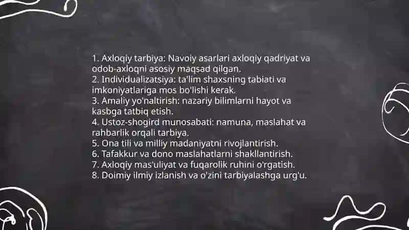 Alisher Navoiyning pedagogik qarashlari 4