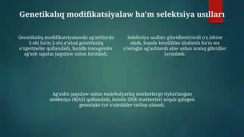 O‘rmon biotexnologiyasining holati va rivojlanishi 4