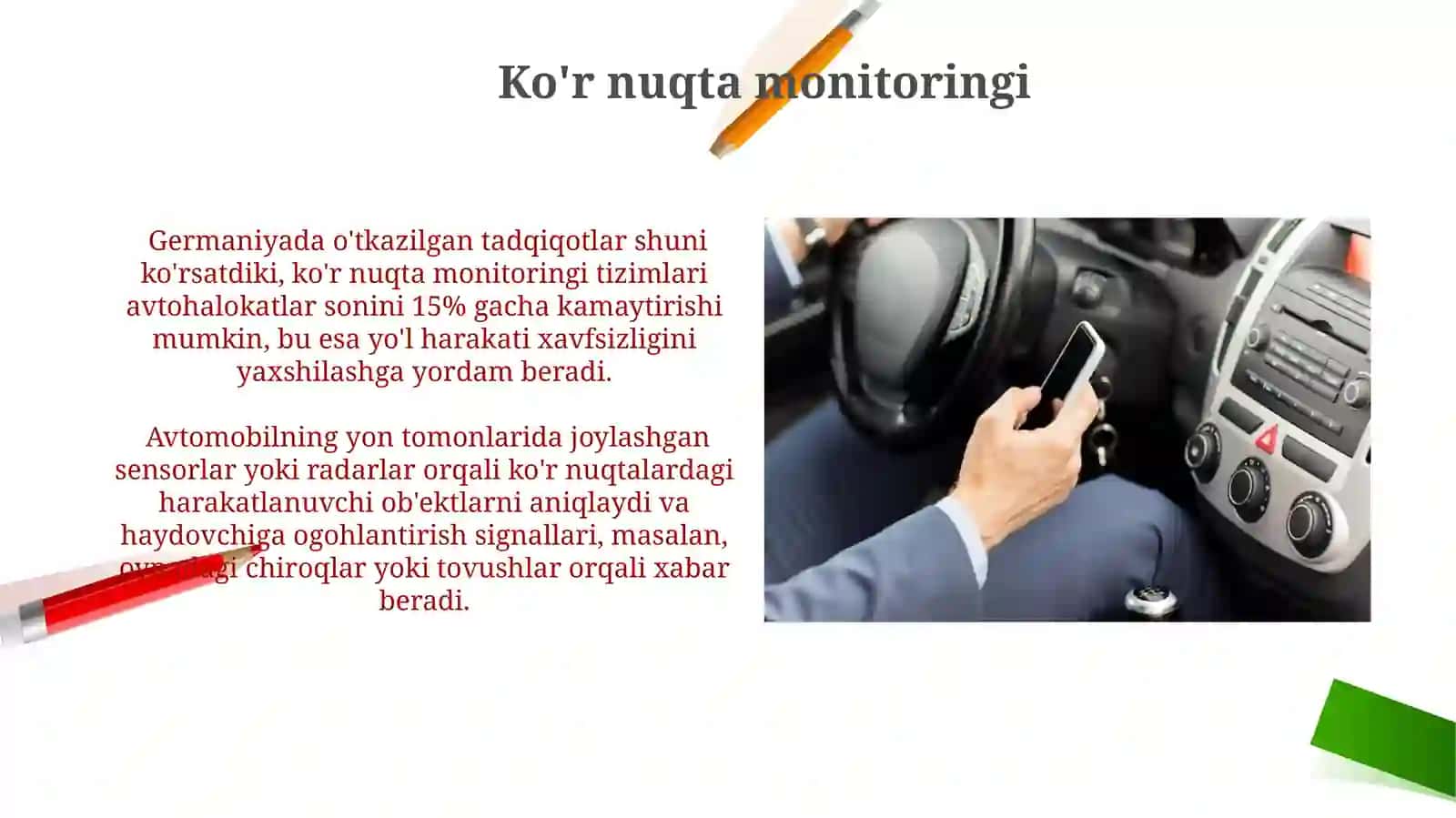 Avtomobil haydovchisigayordamchitizimlar 4