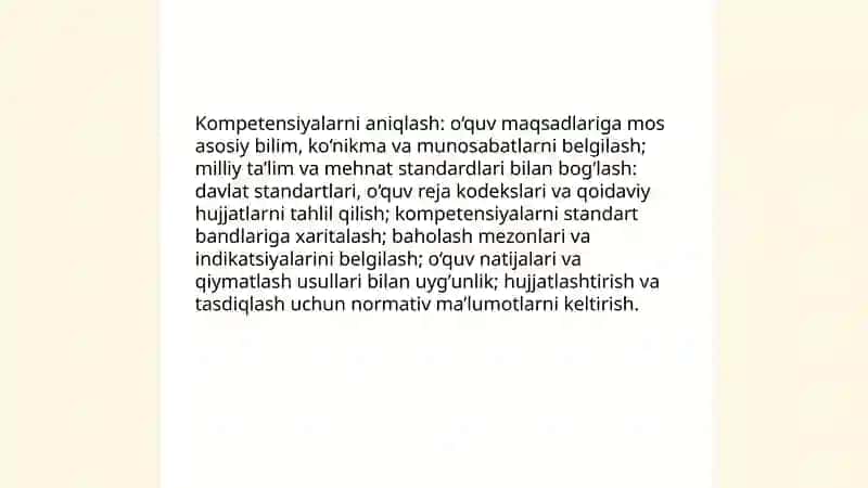 Kompetensiyaga asoslangan dars rejasini ishlab chiqish 4
