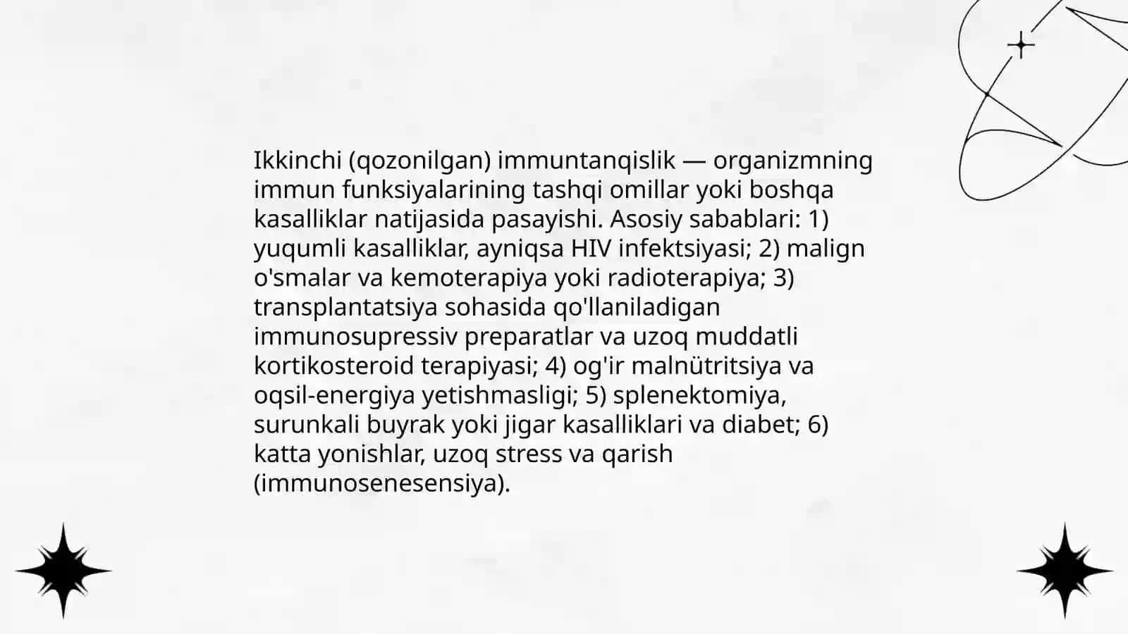 Immuntanqislik holatlari, allergiya va allergik kasalliklar 4