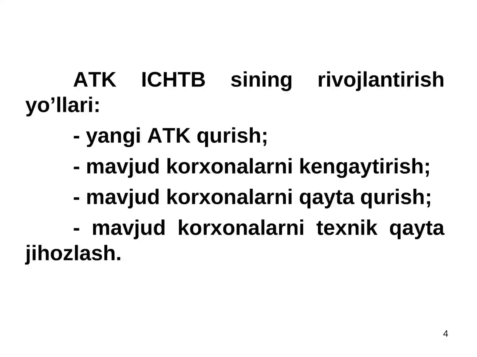 Avtotransport korxonalarining ishlab chiqarish texnik bazasi va ularni loyihalash tartibi 4