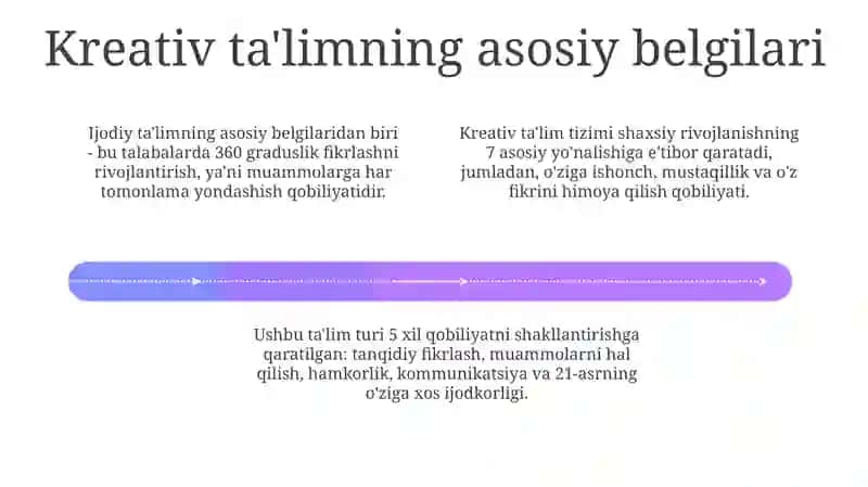 Kreativ ta'lim olganlikni tashxis etishning mohiyati 4