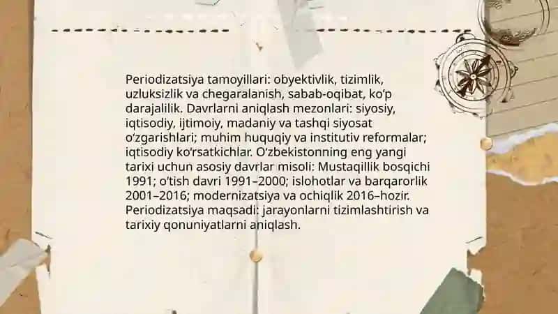 Oʻzbekistonning eng yangi tarixini oʻrganish funksiyalari va tamoyillari 4
