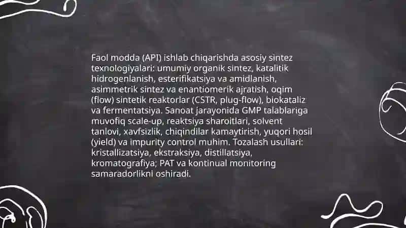 Sanoat miqyosida ishlab chiqariladigan dori vositalari 4