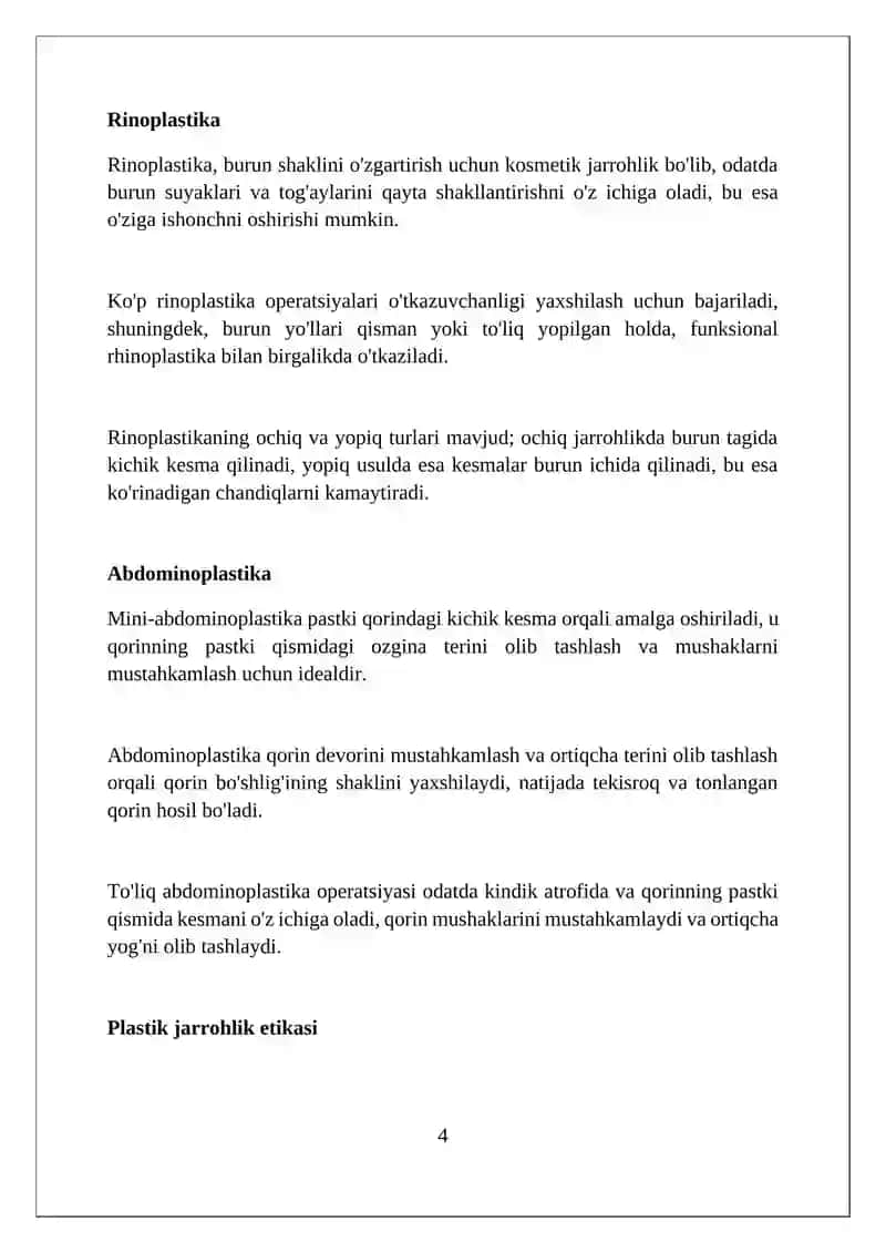 Plastik xirurgiya 4