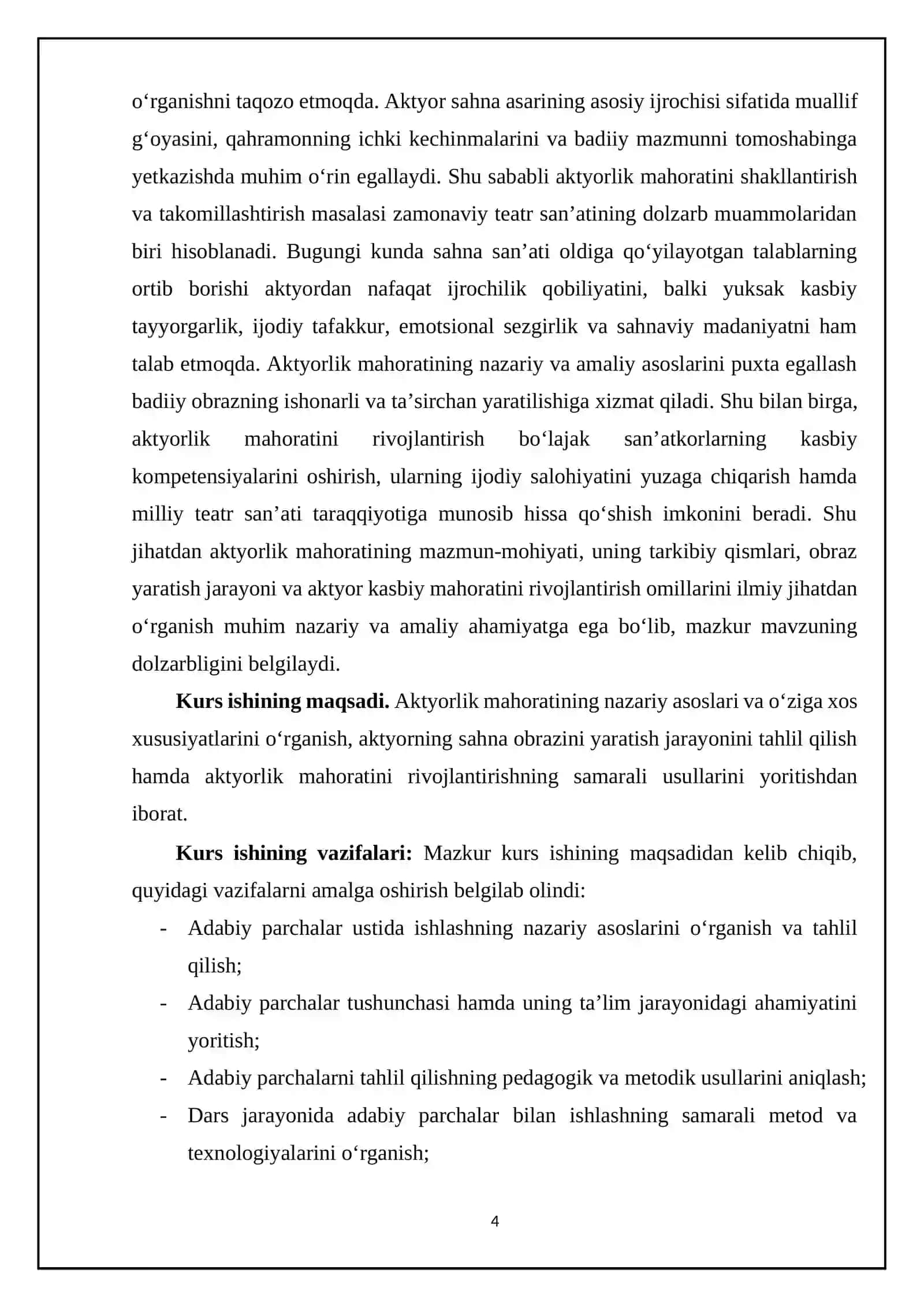 Adabiy parchalar ustida ishlash 4