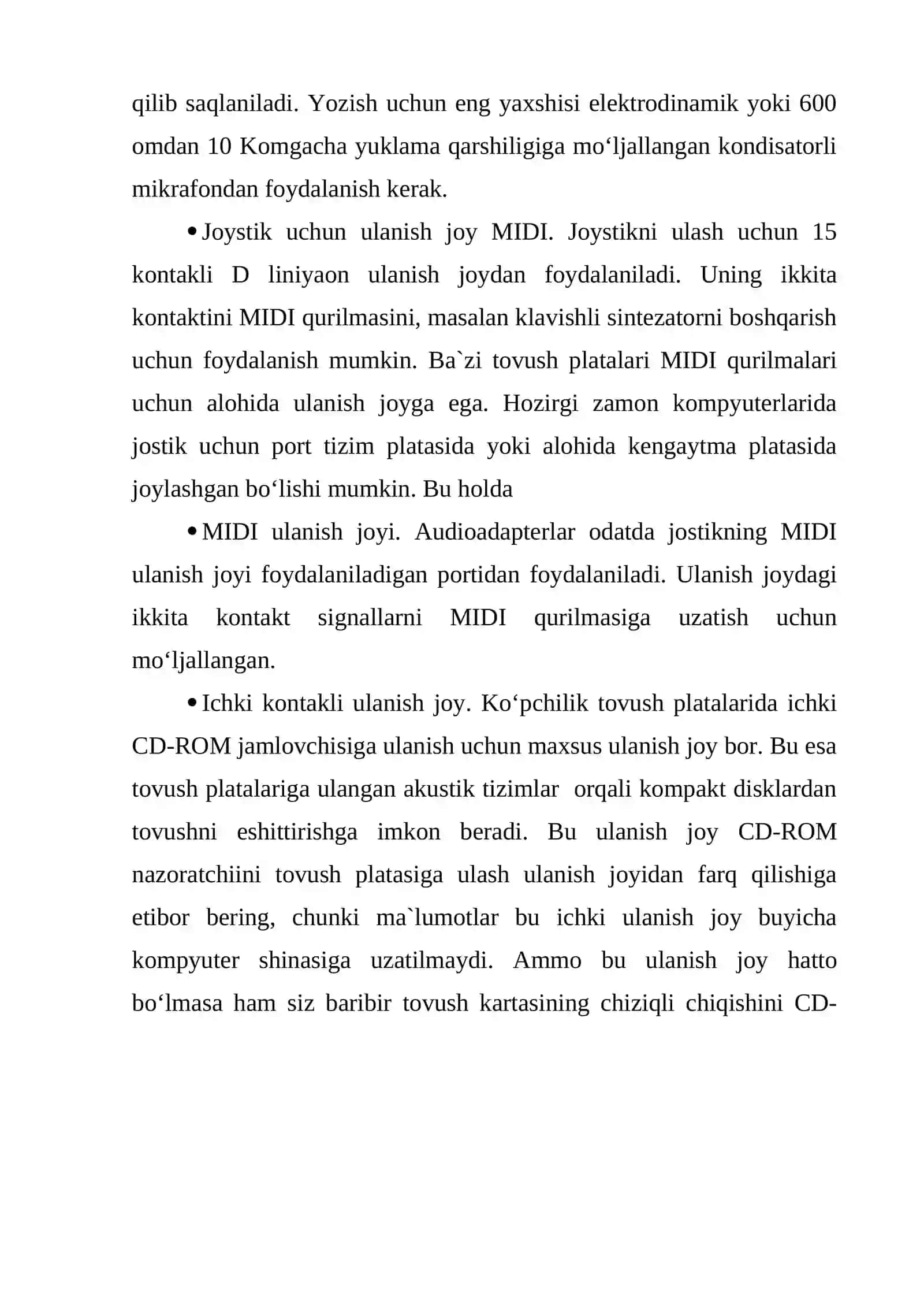 Tovush adapteri, akustik tizimlar 4