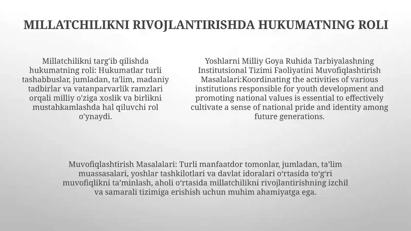 Yoshlarni Milliy Goya Ruhida Tarbiyalashning Institutsional Tizimi FaoliyatiniMuvofiqlashtirishMasalalari 4