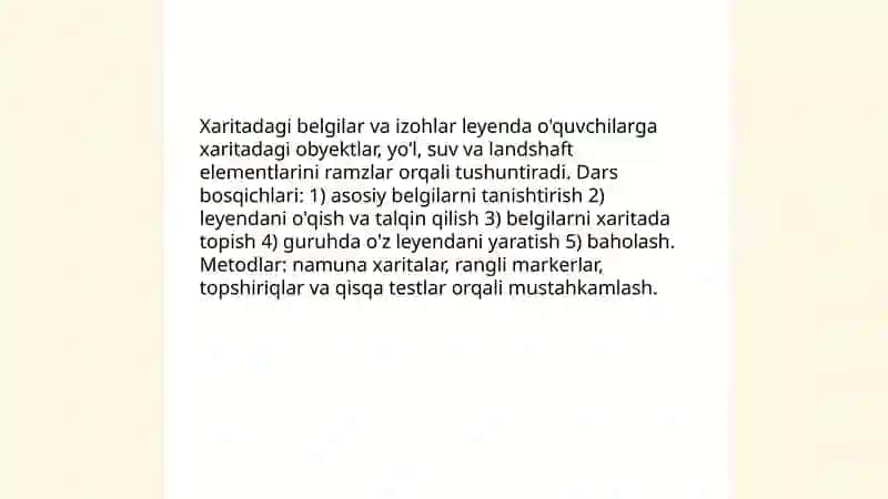 Xaritalar bilan ishlashni oʻrganish 4