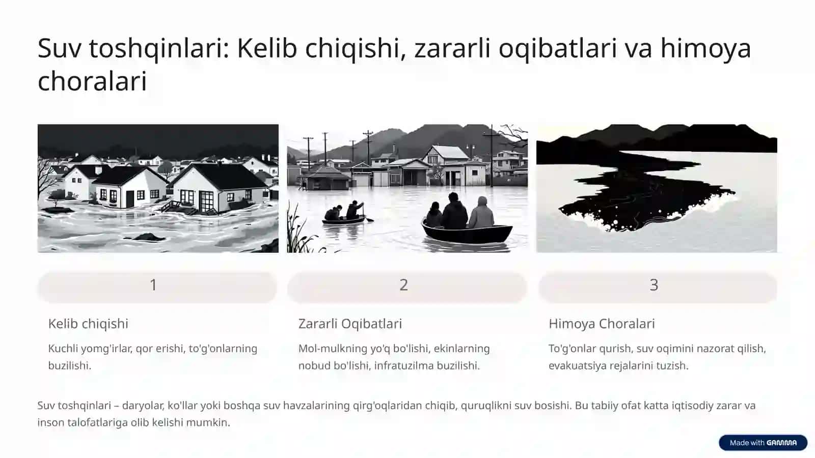 Tabiiy ofatlar: Oldini olish va oqibatlarini yumshatish 4