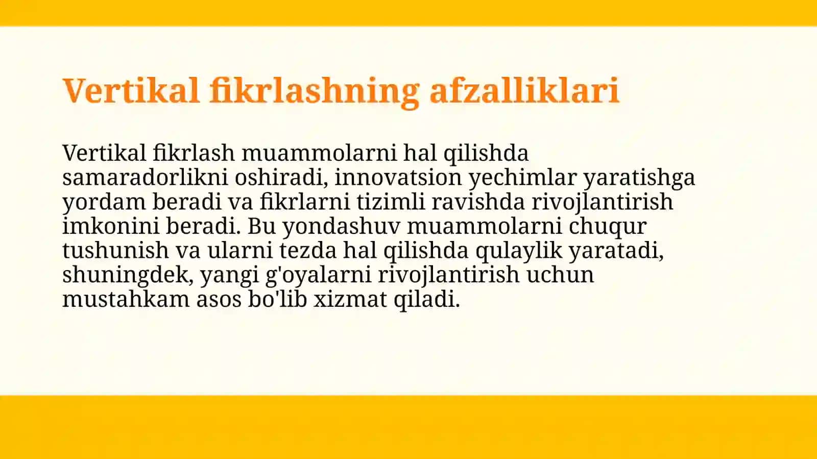 Vertikal fikrlash 4