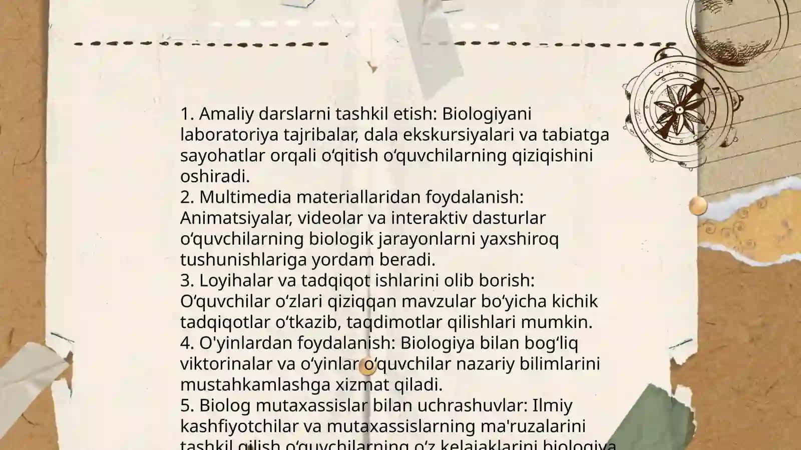 Biologiyadan mashg’ulotlarni interaktiv texnologiyalar asosida loyhalashtirish 4