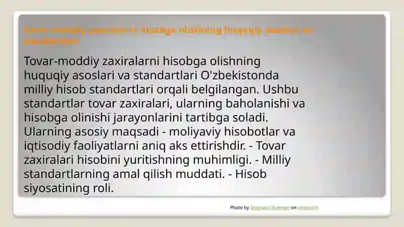 Tovar-moddiy zaxiralar 4