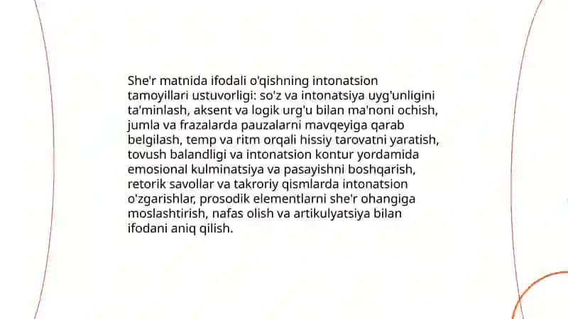 Cho'lpon she'rlarini ifodali o'qish va tahlil qilish 4