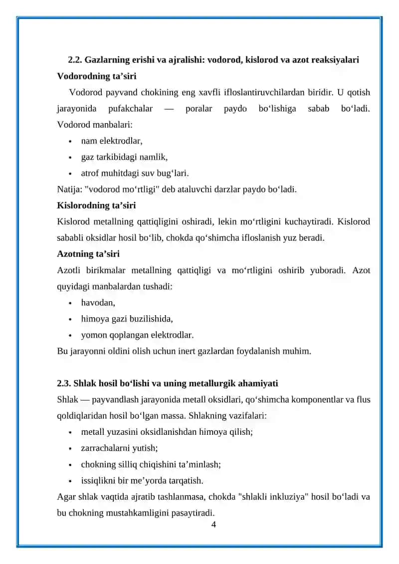 PAYVANDLASHDAGI METALLURGIK REAKSIYALAR 4