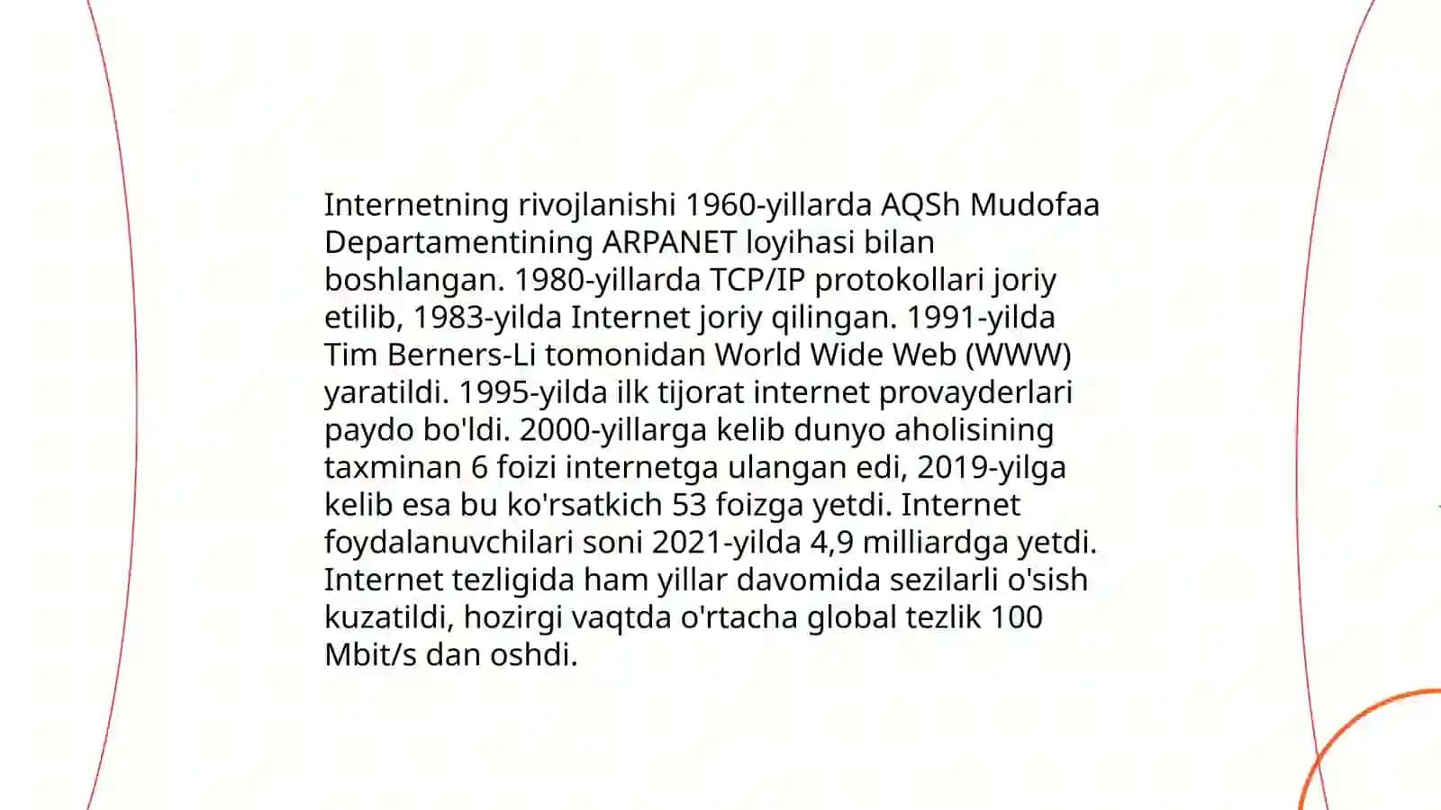 Tarmoq ilova va texnologiyalarning umumiy tushunchalari 4