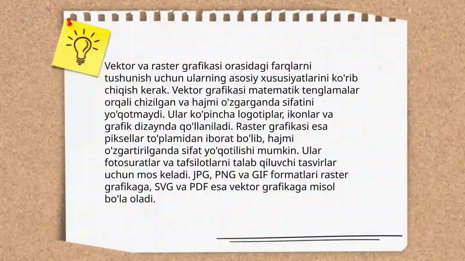 GRAFIK FAYLLARNING FORMATLARI, XOSSALARI VA RANG MODELLARI 4