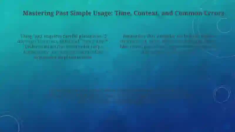 Past simple tense 4