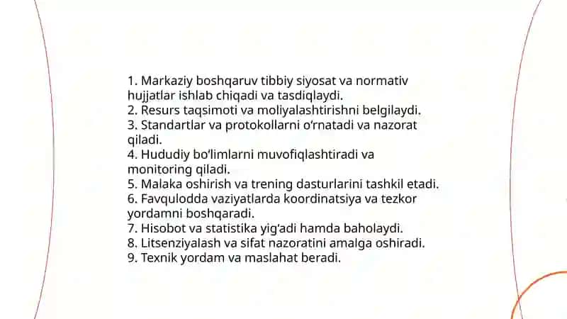 Fuqorolar muhofazasi tibbiy xizmatning tashkiliy tuzilishi 4