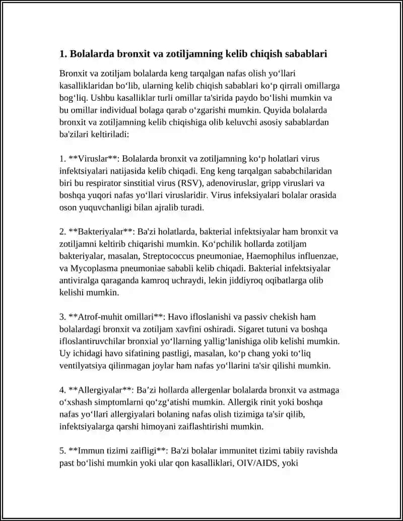 Bolalarda Nafas Tizimi Kasalliklarini Differentsiyal Diagnostikasi 4