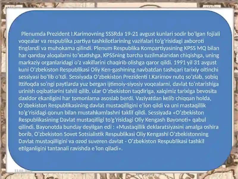 O‘zbekistonda Mustaqil Rivojlanishning Yo‘li 4