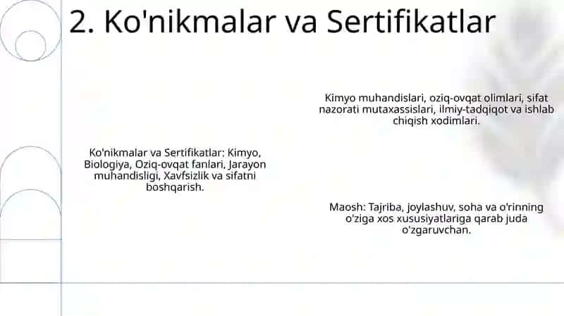 Kimyo va oziq-ovqat korxonalari hodimlarining mehnat haqlari 4