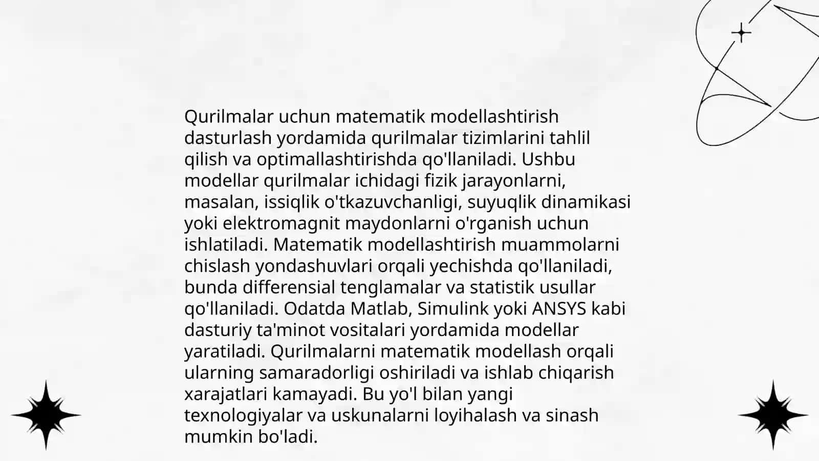 Elementlar va qurilmalarning matematik modellari va ularni EHMda hisoblash 4