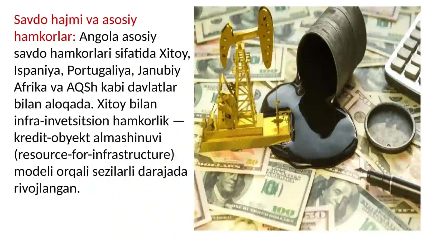 Angola davlatining tashqi iqtisodiy aloqalarini tartibga solish tahlili 4