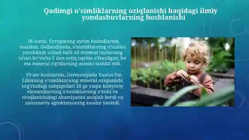 O'simliklarning ozilanishi haqida ilk fikrlar 4