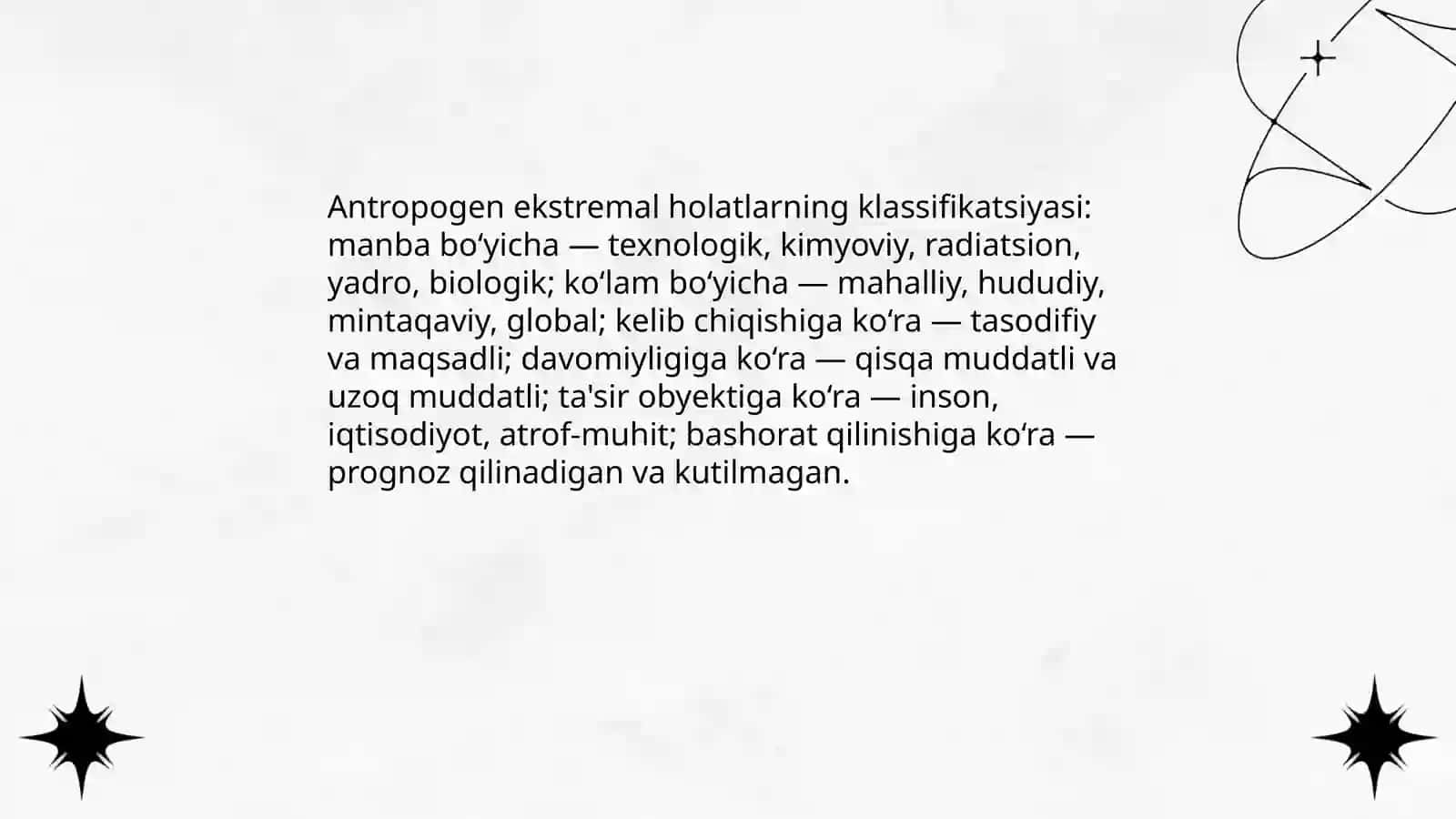 Antropogen ekstremal holatlarning tavsifi 4