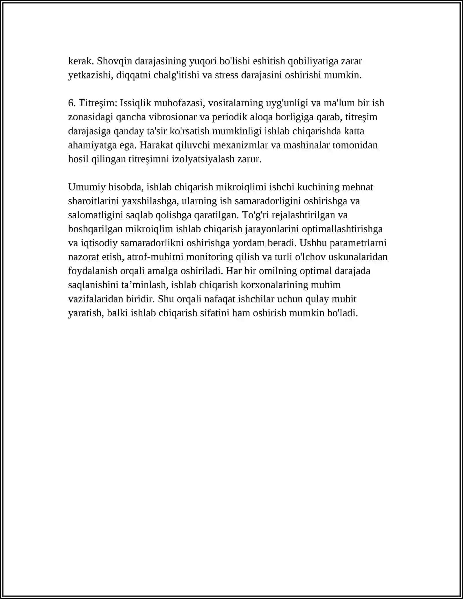 ISHLAB CHIQARISH MIKRO IQLIMNI GIGENYIK MEYORLARI 4