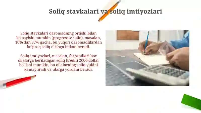 Rivojlangan mamlakatlarda jismoniy shaxslarni soliqqa tortish tizimi 4