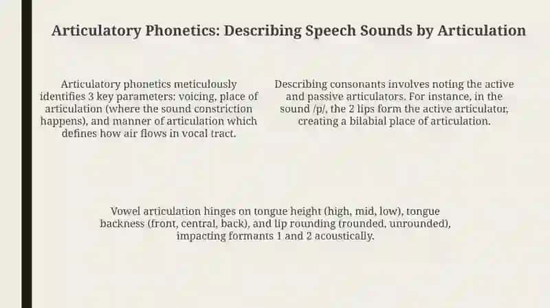 Classification of Speech Sounds 4