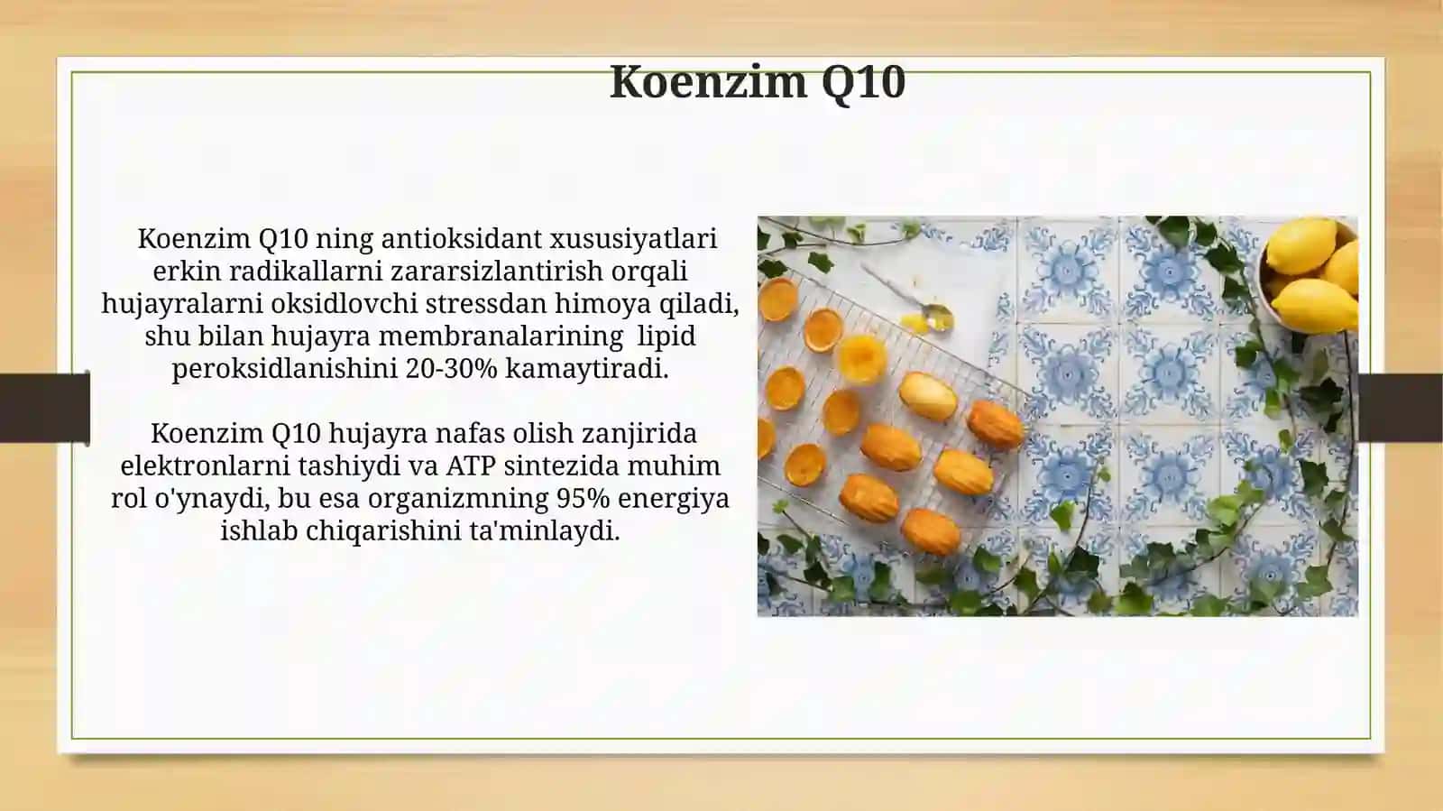 Vitaminlar va kofermentlarning bioorganik xususiyatlari 4