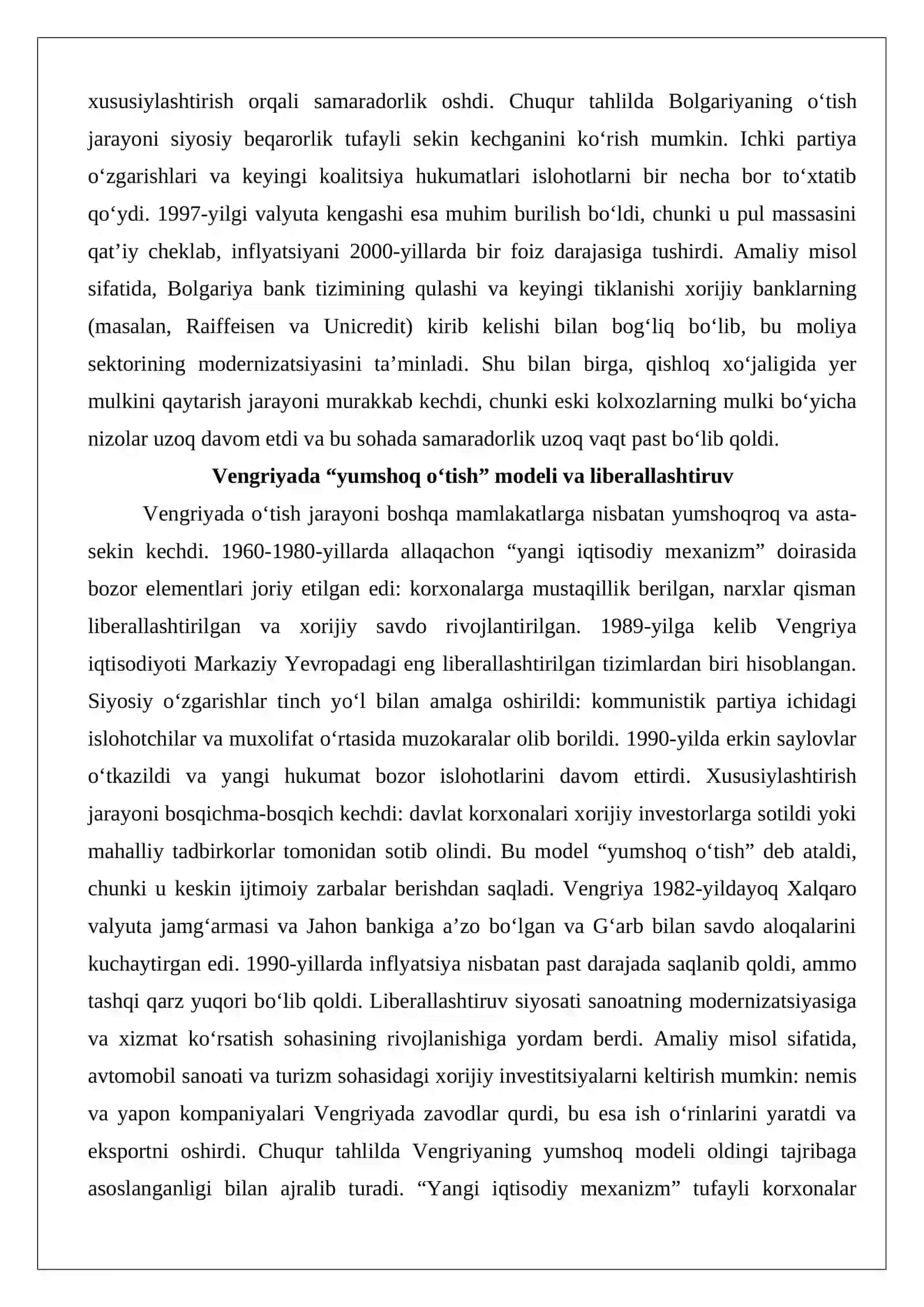 XX asr oxiri – XXI asr boshlarida Bolgariya, Vengriya, Polsha va Chexiya 4